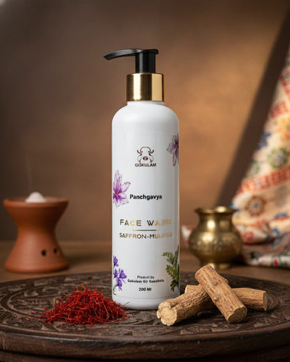 Saffron-Mulethi face wash