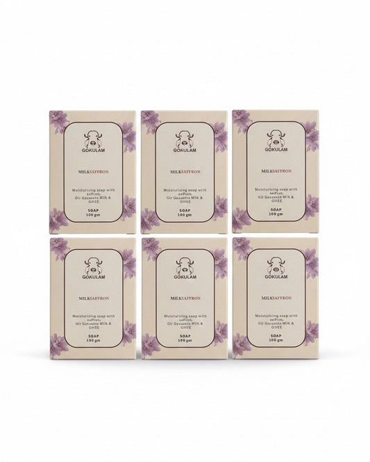 Milk Saffron Soap Bundle