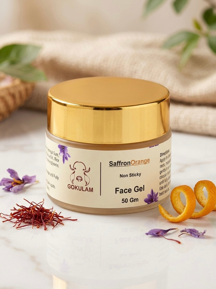 Saffron Orange Face Gel 50gm – Gokulam